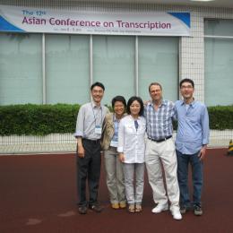 Buratowski Lab alumni at the 2012 Asian Conference on Transcription - Seong-Hoon Ahn, Noon Matangkasombut, Eun-Jung Cho, Steve, and Minkyu Kim